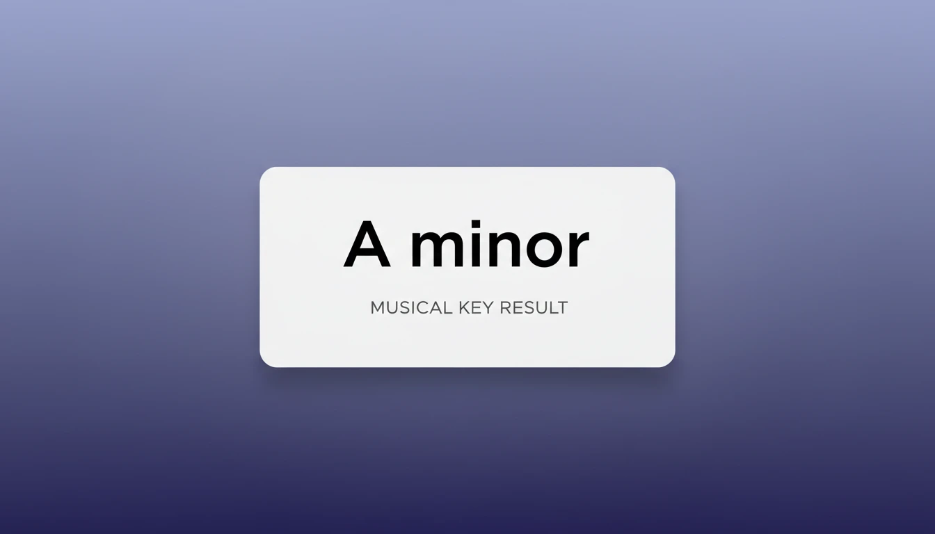 Detect the musical key