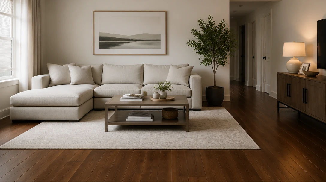 See Hardwood Under Your Existing Furniture