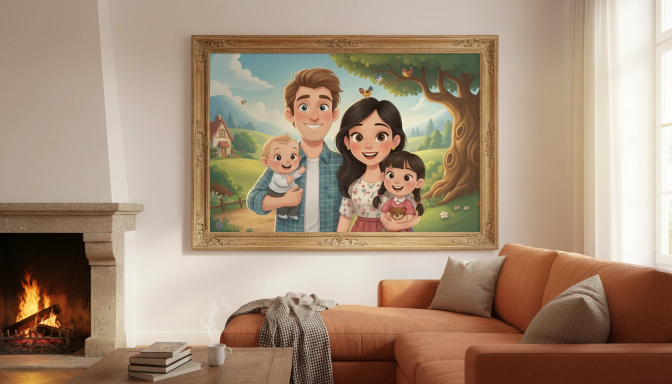 Turn Group Photos into Cartoon Gifts and Keepsakes