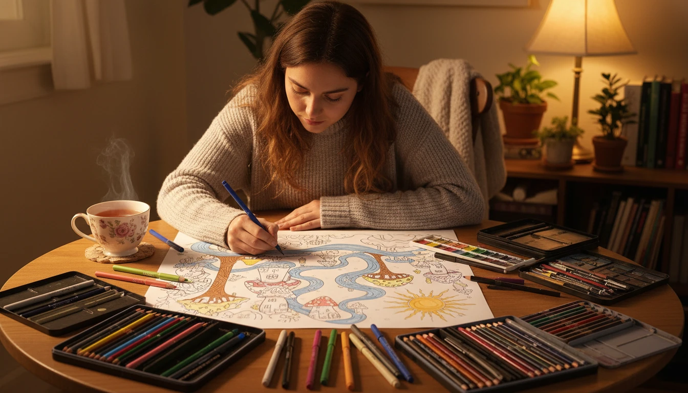 Generate Detailed Adult Coloring Book Pages from Photos