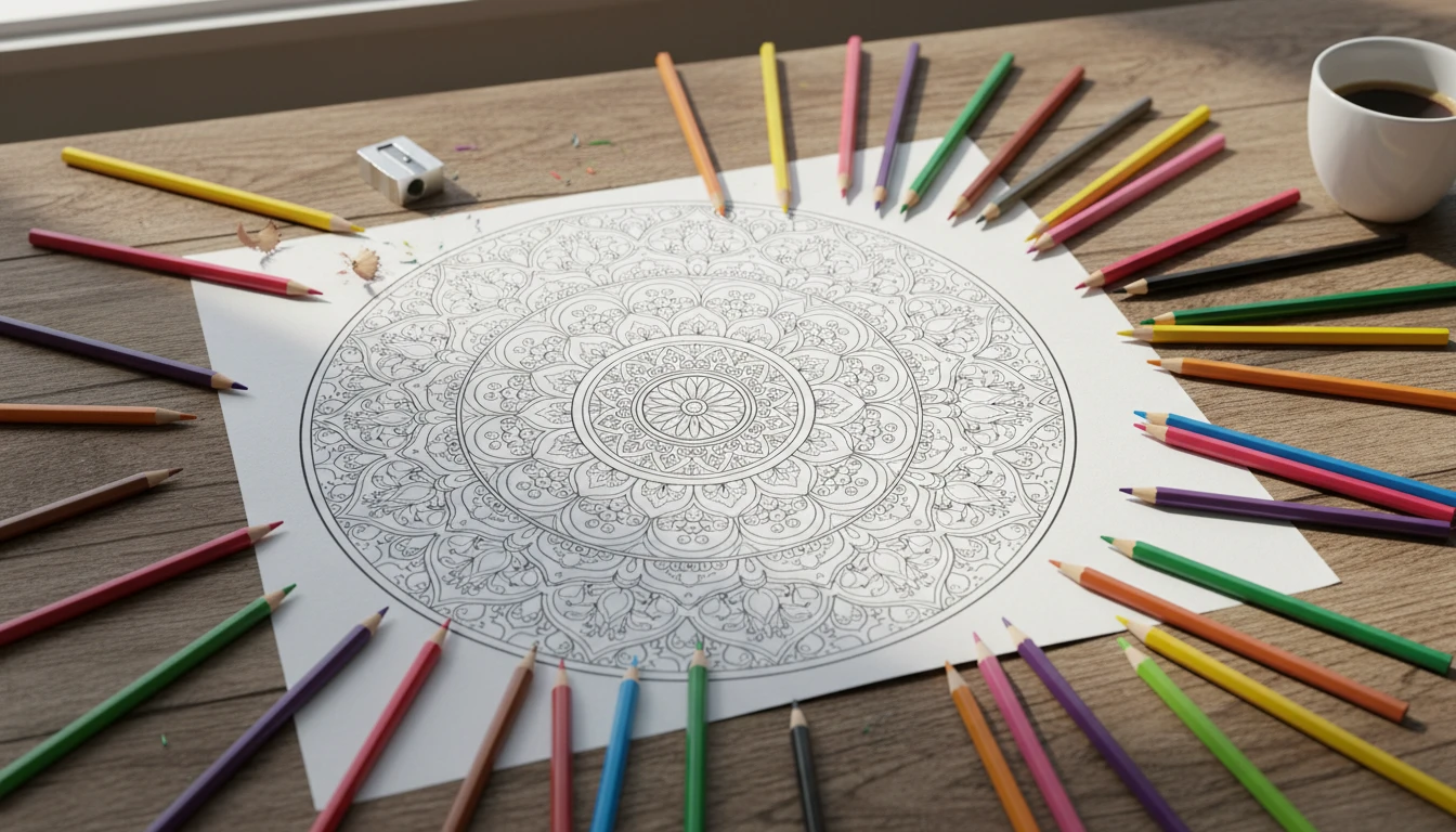 Turn Photos into Mandala Coloring Pages