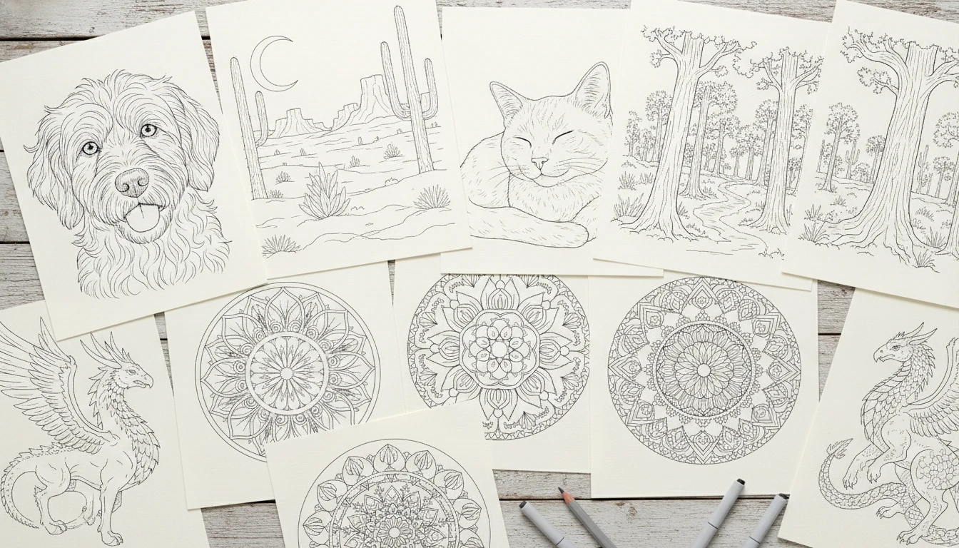 Build a Custom Coloring Book for Print or Download