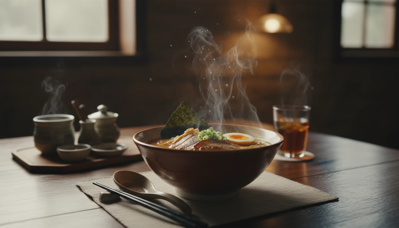 Food and drink with cinematic motion