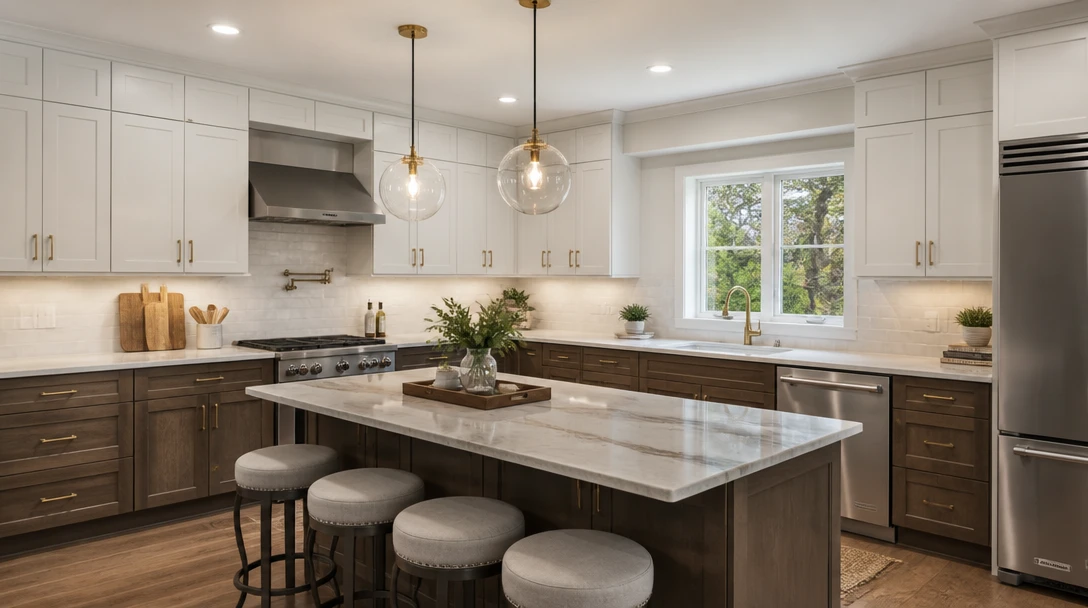 See Cabinets and Counters on Your Actual Kitchen