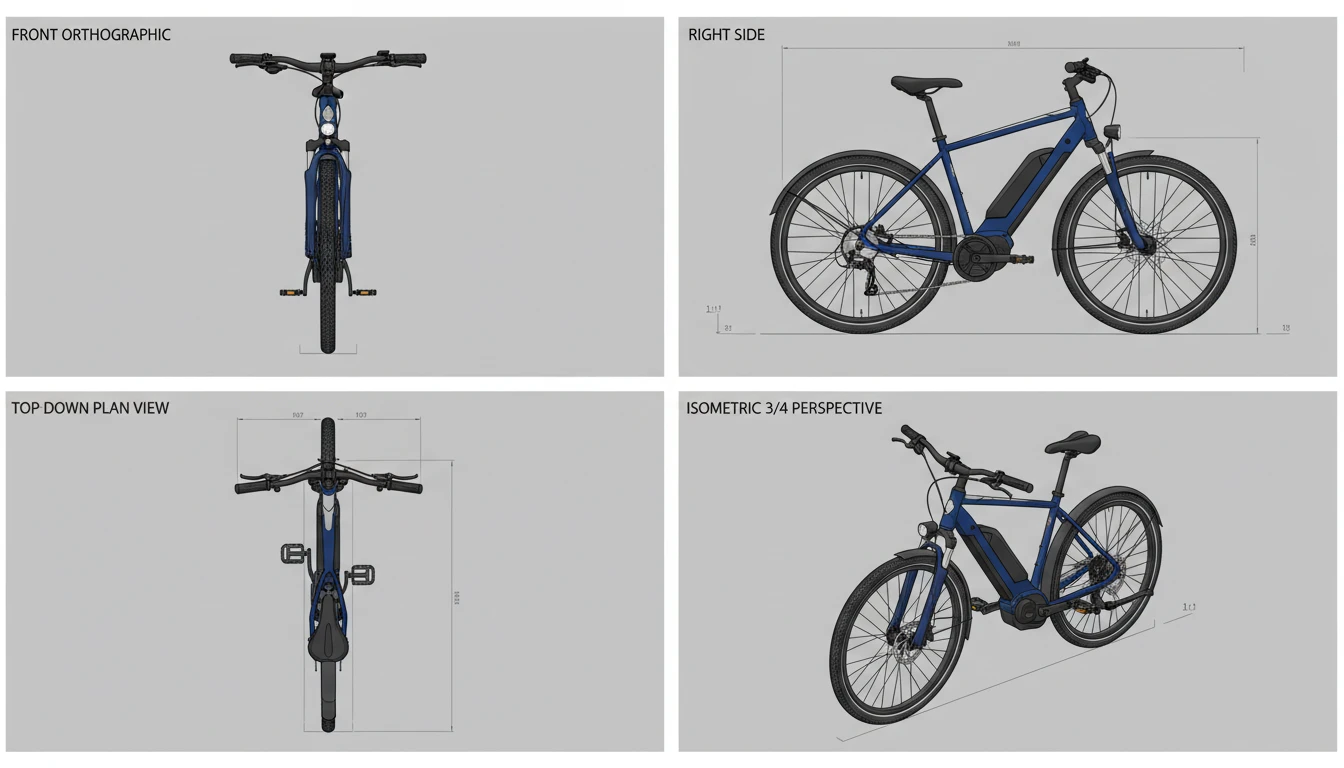 Technical and Isometric Views
