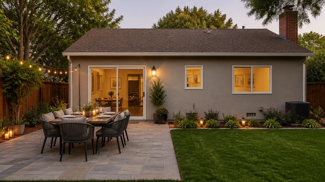 Place a Lounge or Dining Set on Your Actual Yard