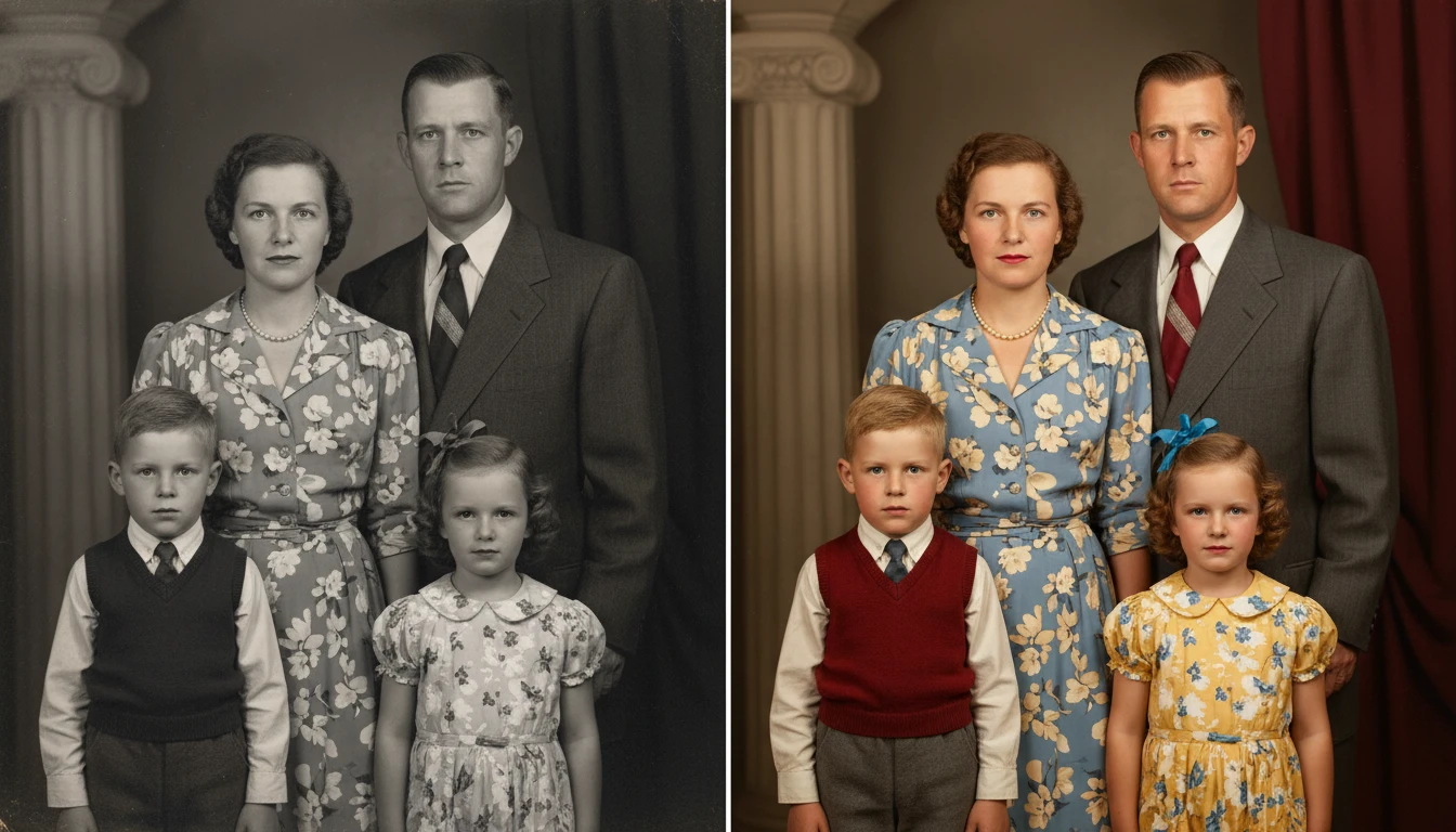 Colorize Black and White Photos with AI. Bring Old Memories Back to Life.