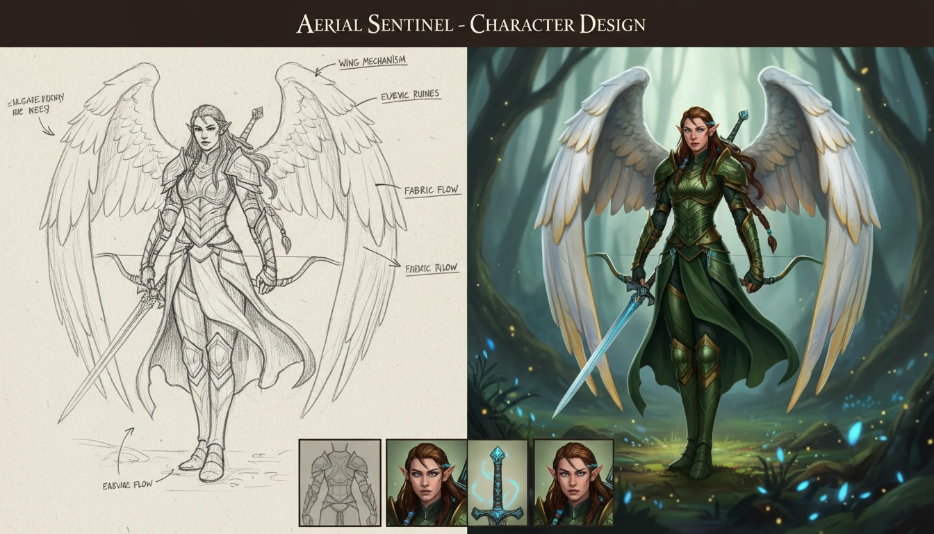Bring Character Sketches to Life with AI Drawing Generator