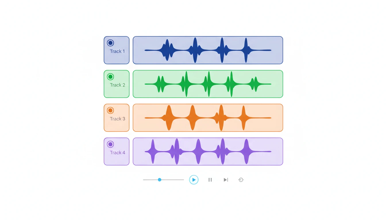 Four clean stems from one upload