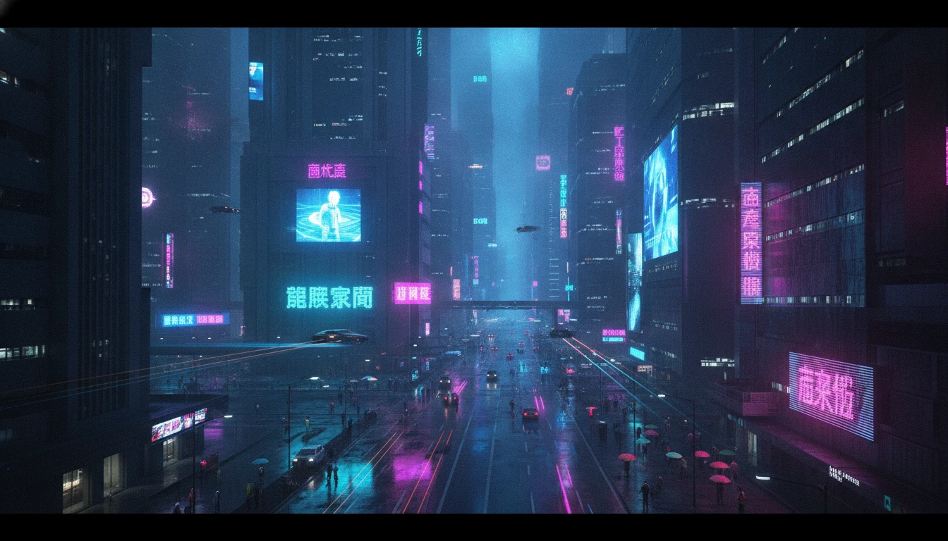Cyberpunk and Urban Night Scenes