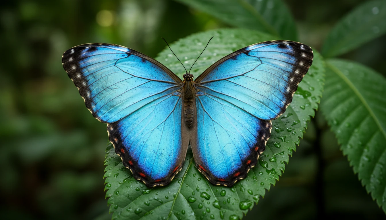 Stunning close-up of a butterfly with colorful wing patterns in a garden