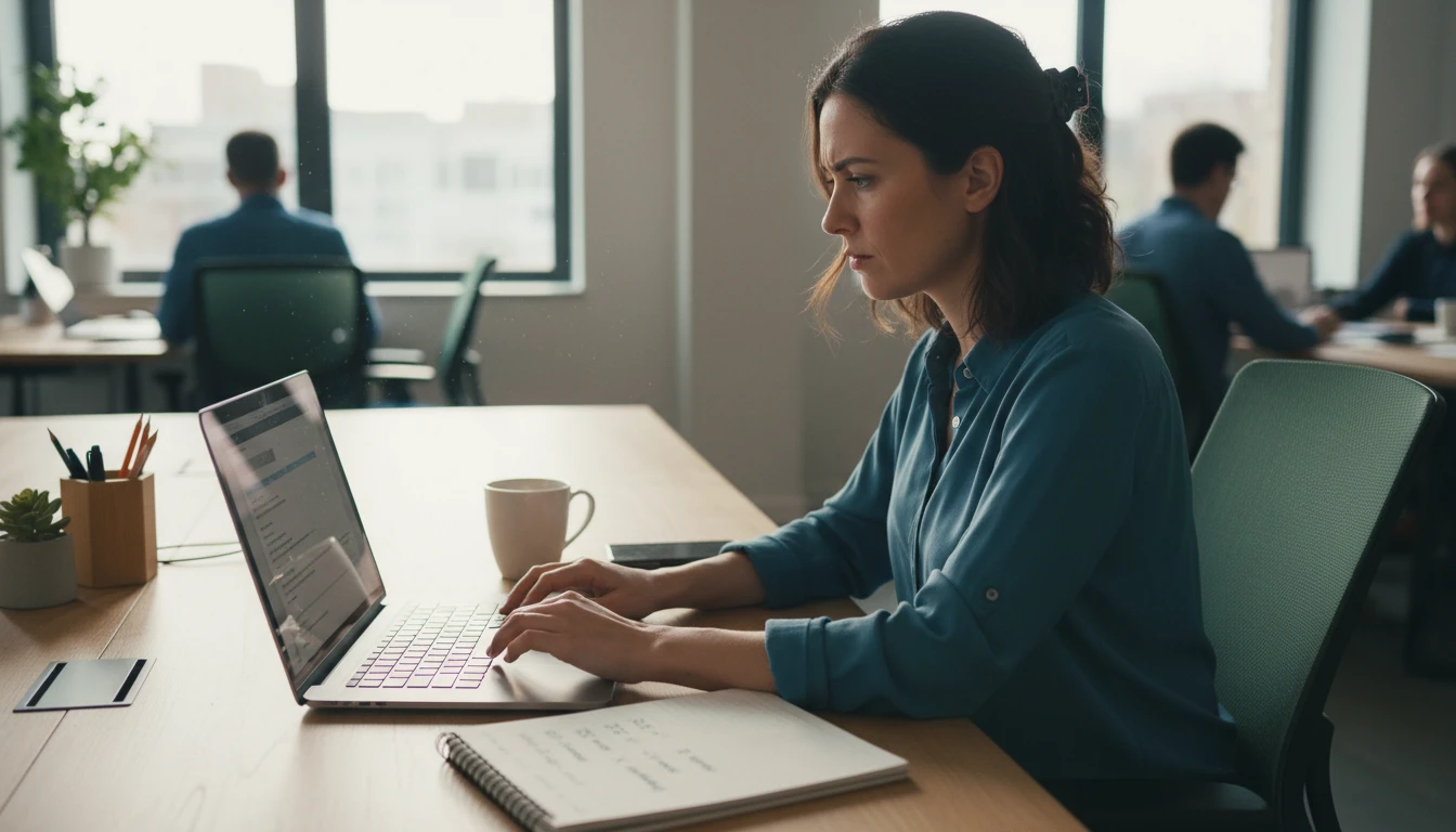 Product manager reviewing a list of tough customer questions before writing FAQ answers