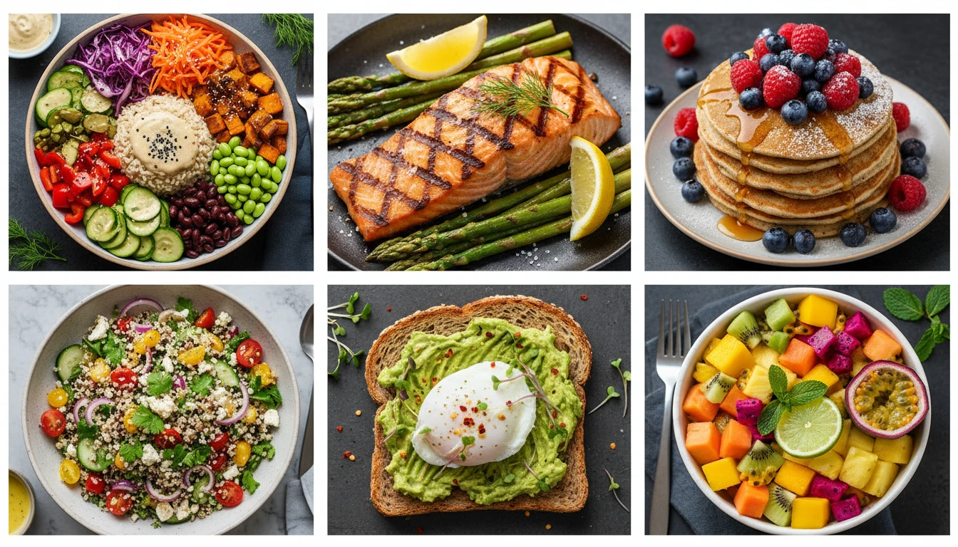 Visual guide to food health ratings from poor to excellent