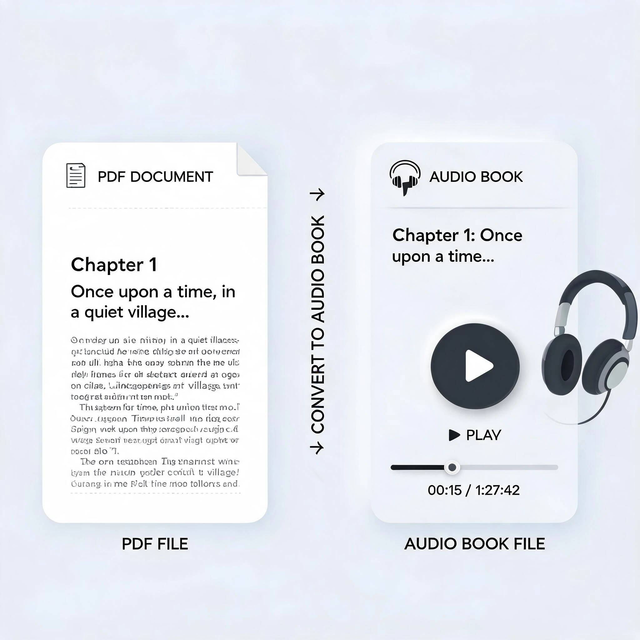 PDF to Audiobook - AI Narration Generator
