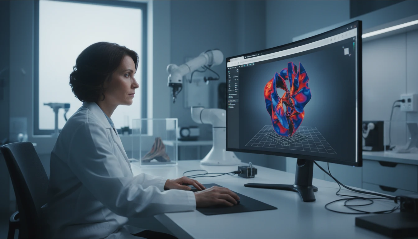 A colorful 3D scanned object displayed with vertex colors in a browser viewer