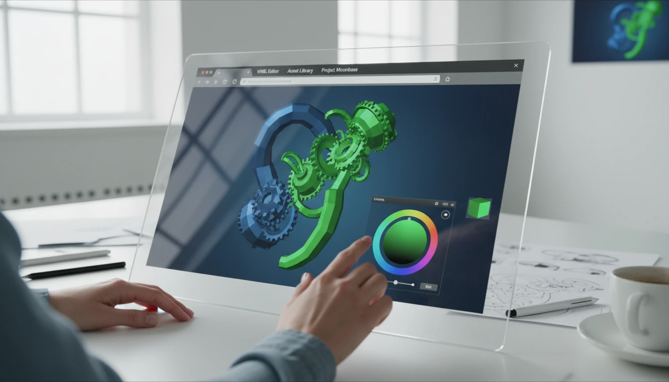 Changing the color of a VRML 3D model in a browser viewer
