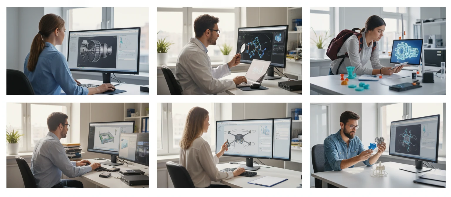 People using a WRL viewer for engineering, research, and legacy data migration