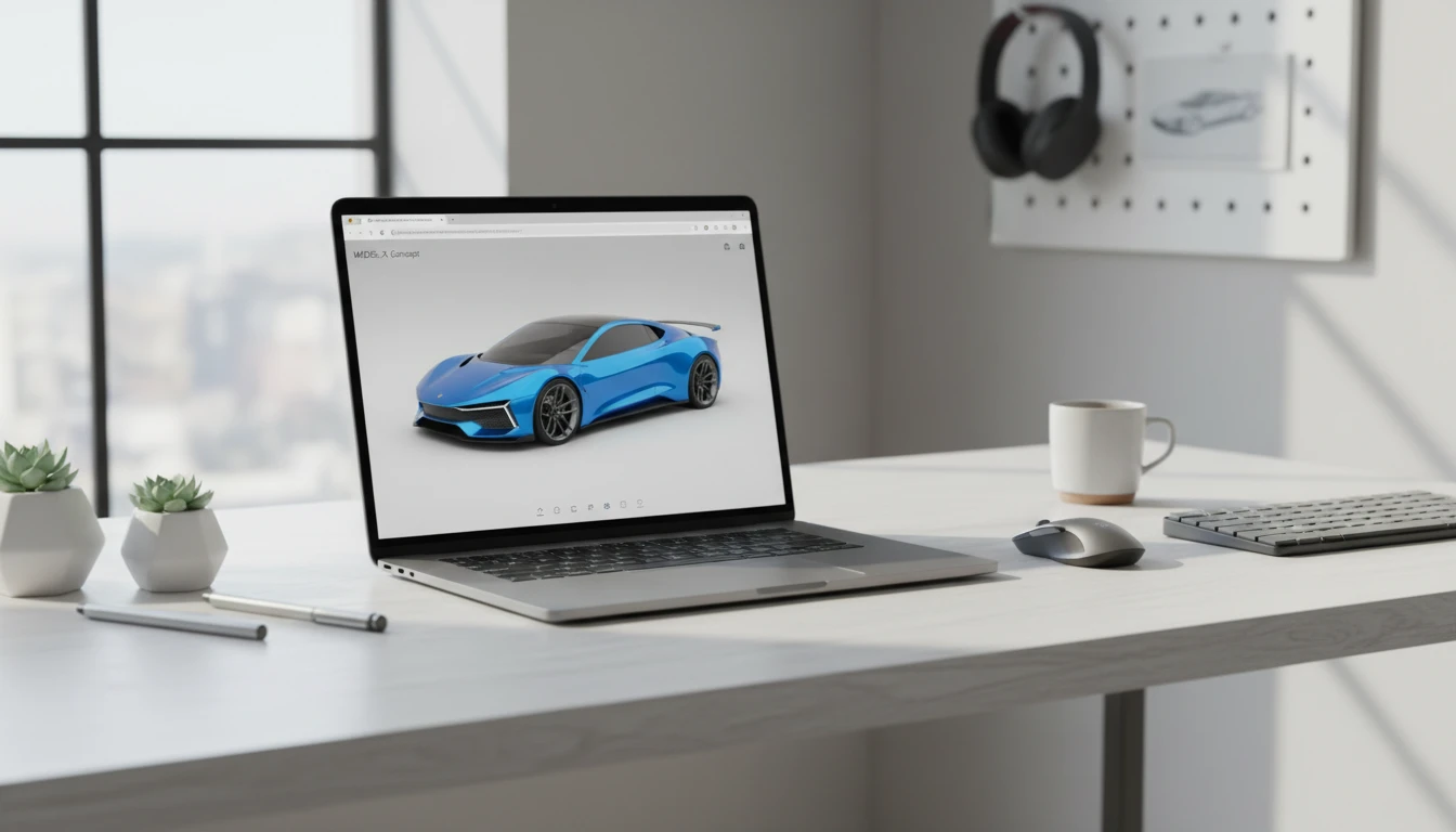 A 3D model transitioning from a slicer to a browser 3D viewer