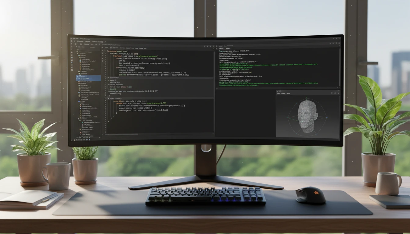 A developer processing a PLY mesh in an Open3D pipeline