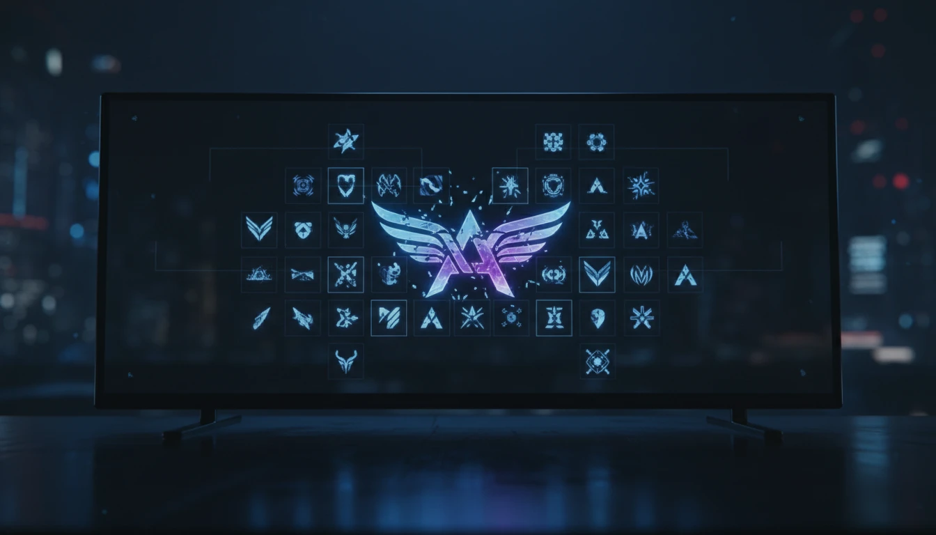 A single logo image being converted into a grid of app icon sizes