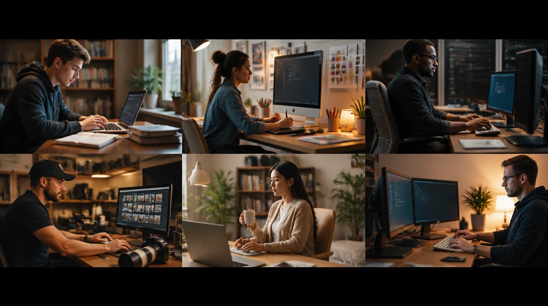 Students, designers, IT staff, photographers, and developers working with files