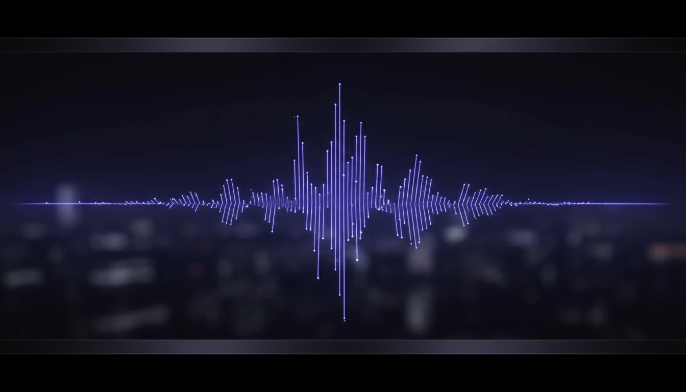 Audio waveform being extracted from a video file