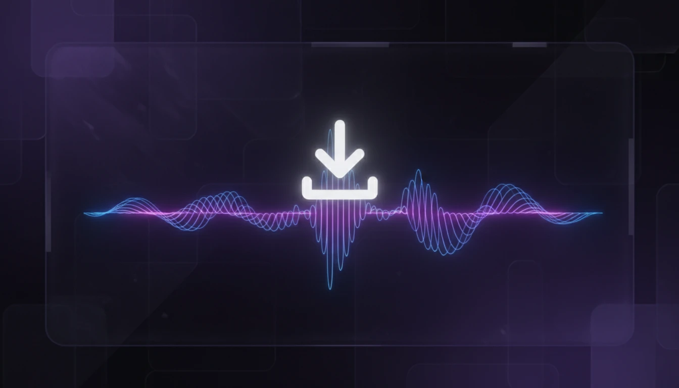 Download button for extracted WAV audio