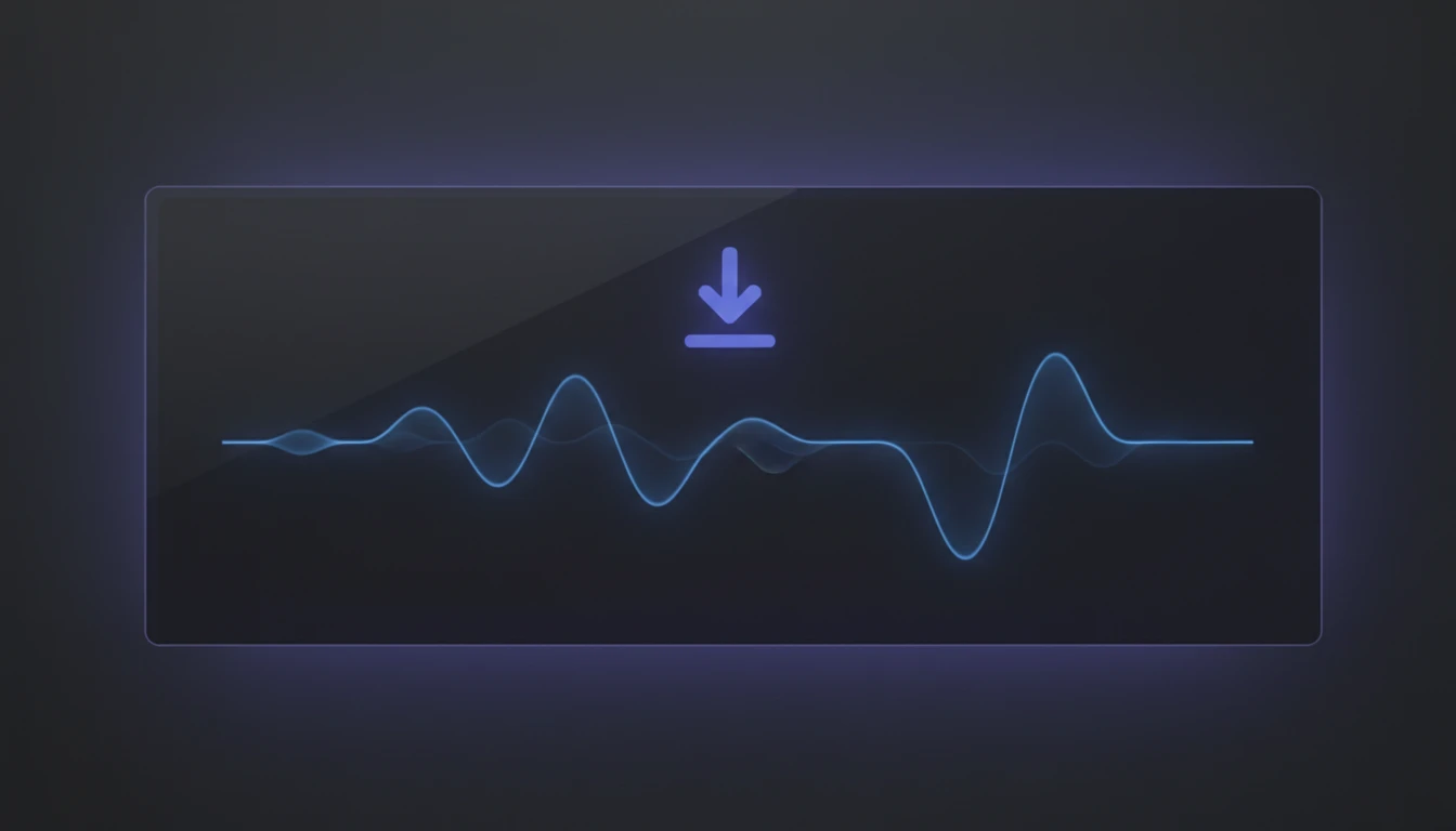 Download button for trimmed audio export