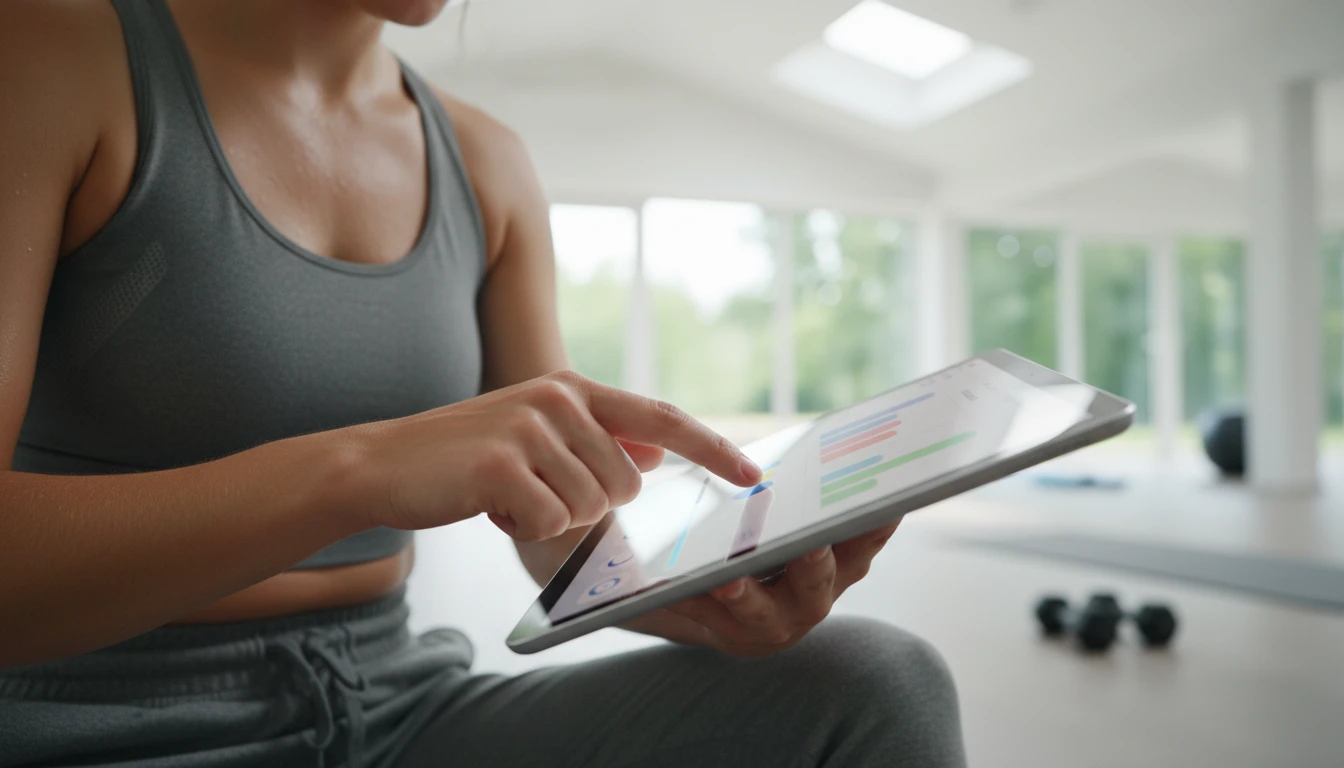 A slider control adjusting exercise days per week on a health app