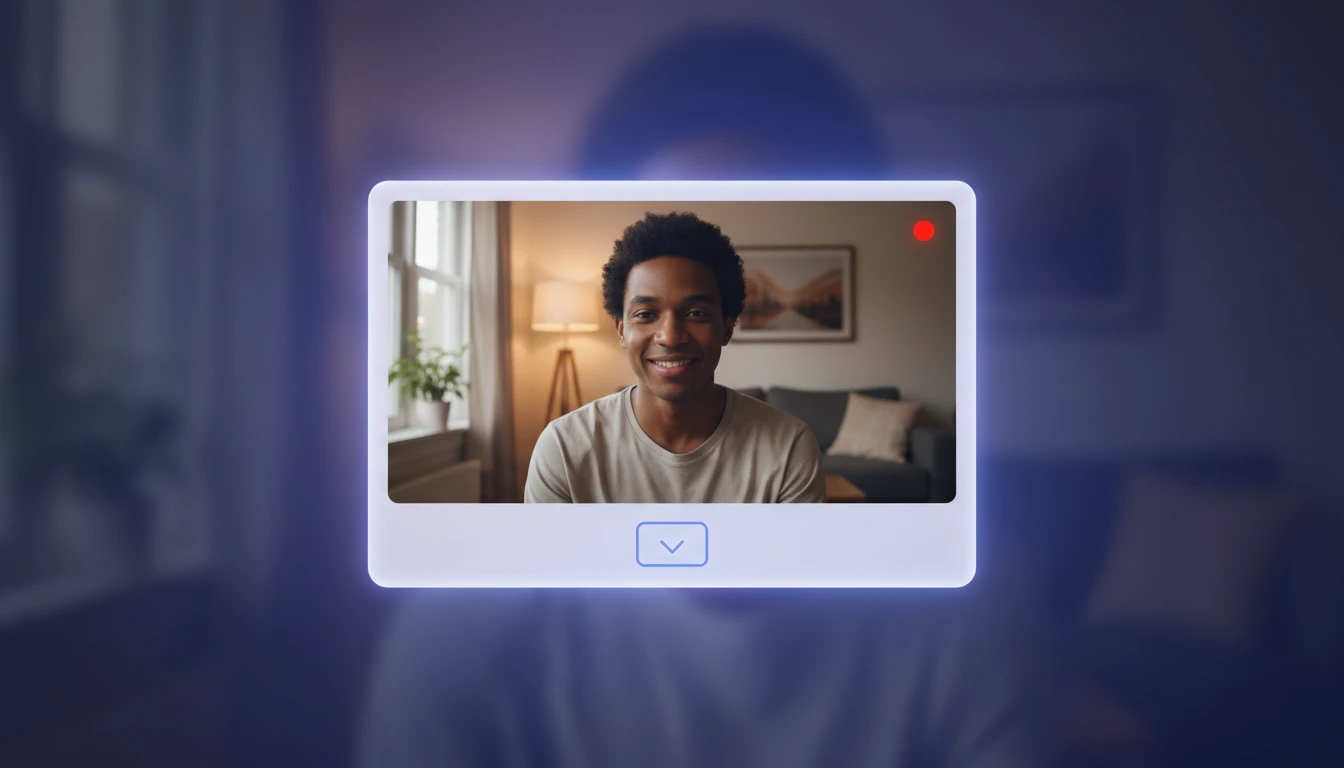 Dark video recording UI with aspect ratio options and timer