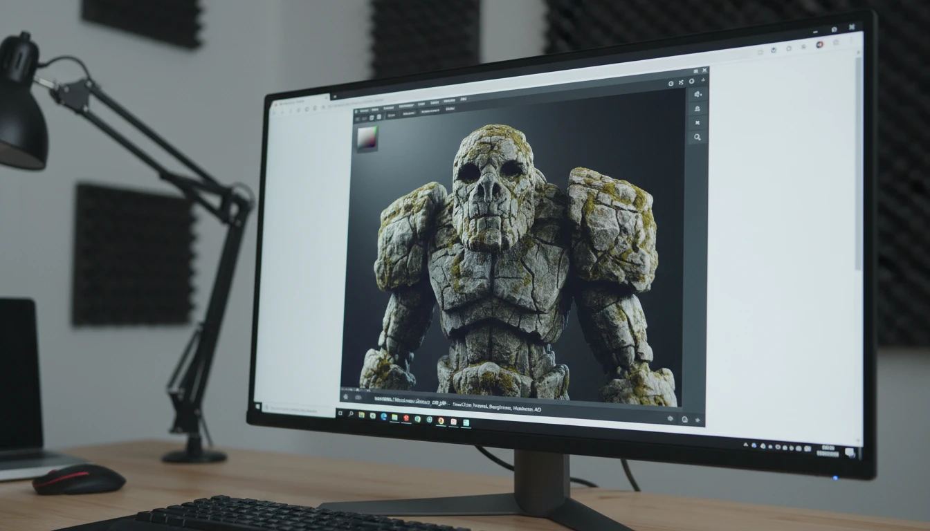 A COLLADA model with materials correctly rendered in a GLB viewer