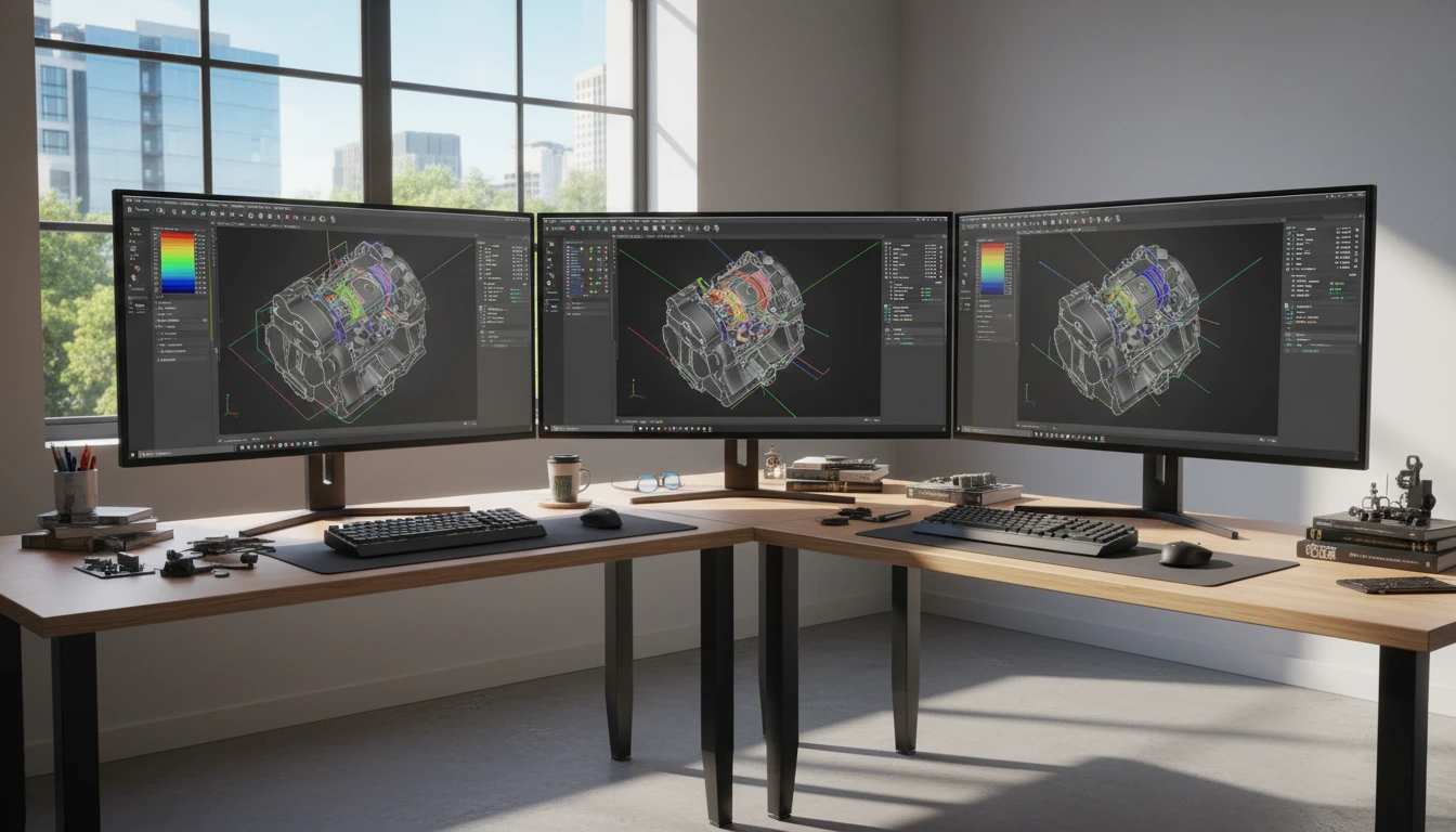 An STL file opened in multiple slicer and CAM applications