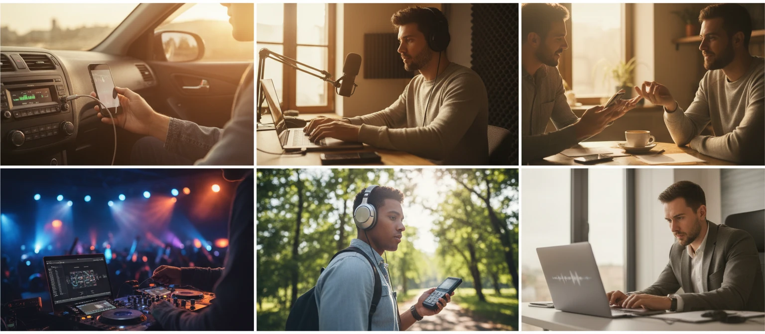 Car listeners, podcasters, musicians, and DJs converting FLAC masters to MP3