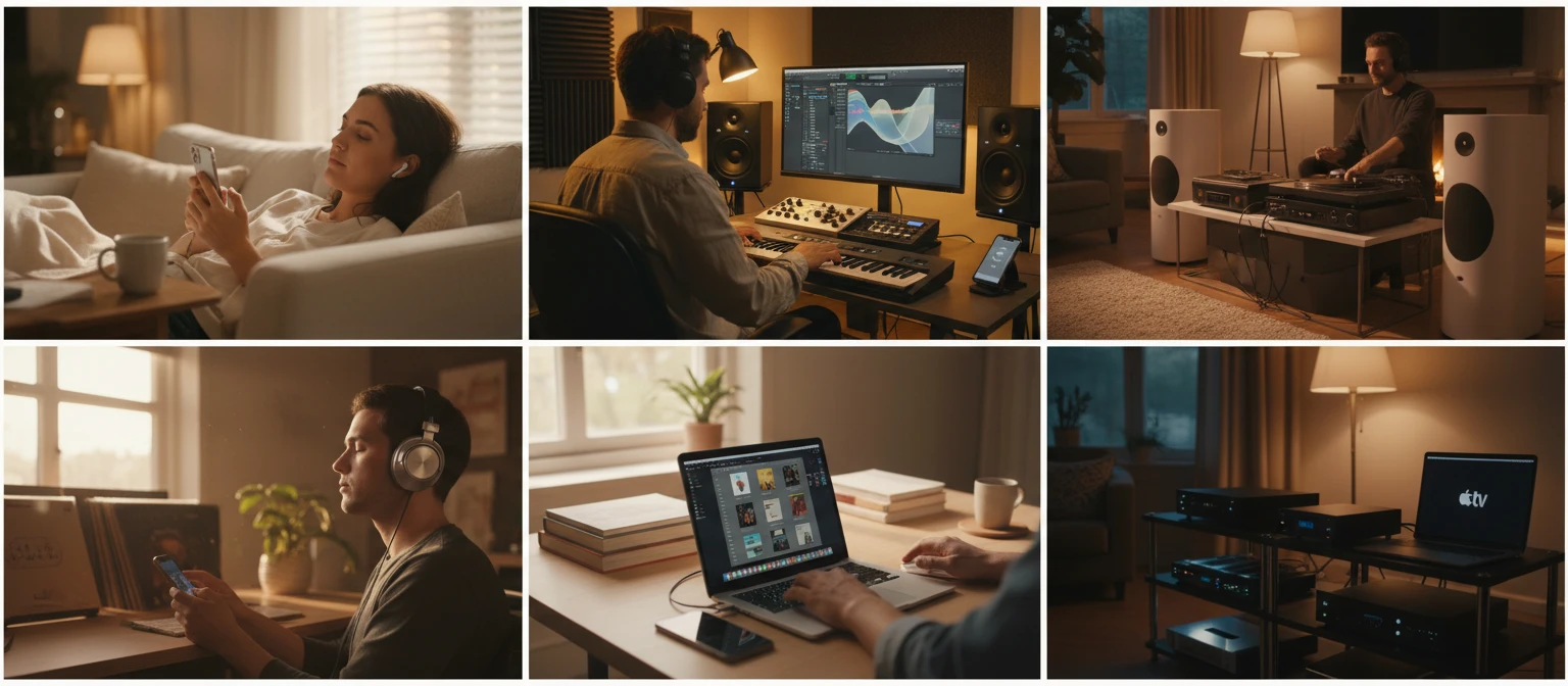 Apple Music users, Logic Pro producers, iPhone listeners, and audiophiles converting M4A to ALAC