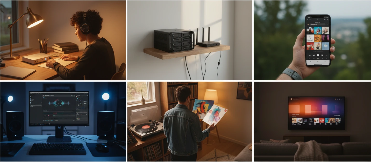 Audiophile setups, media servers, and open-platform music players