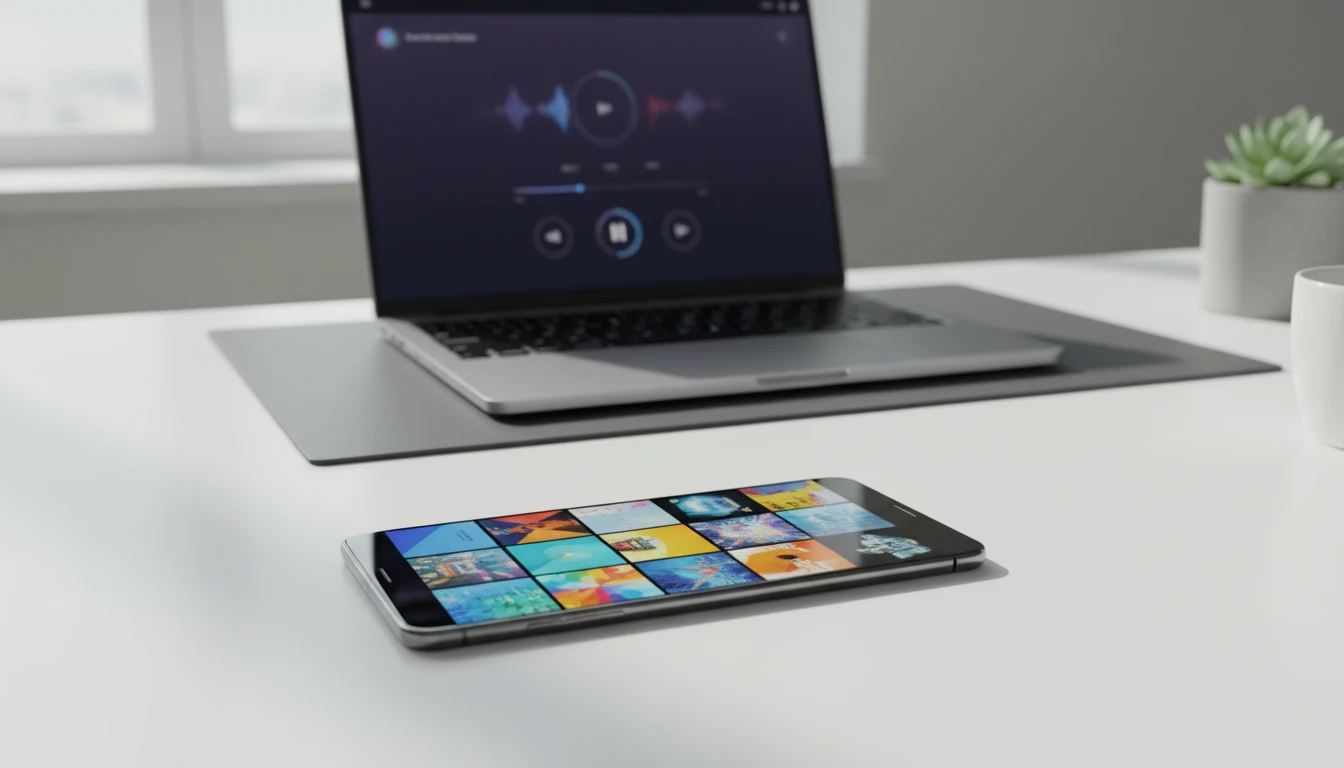 Music library on an Android phone and a desktop audio player