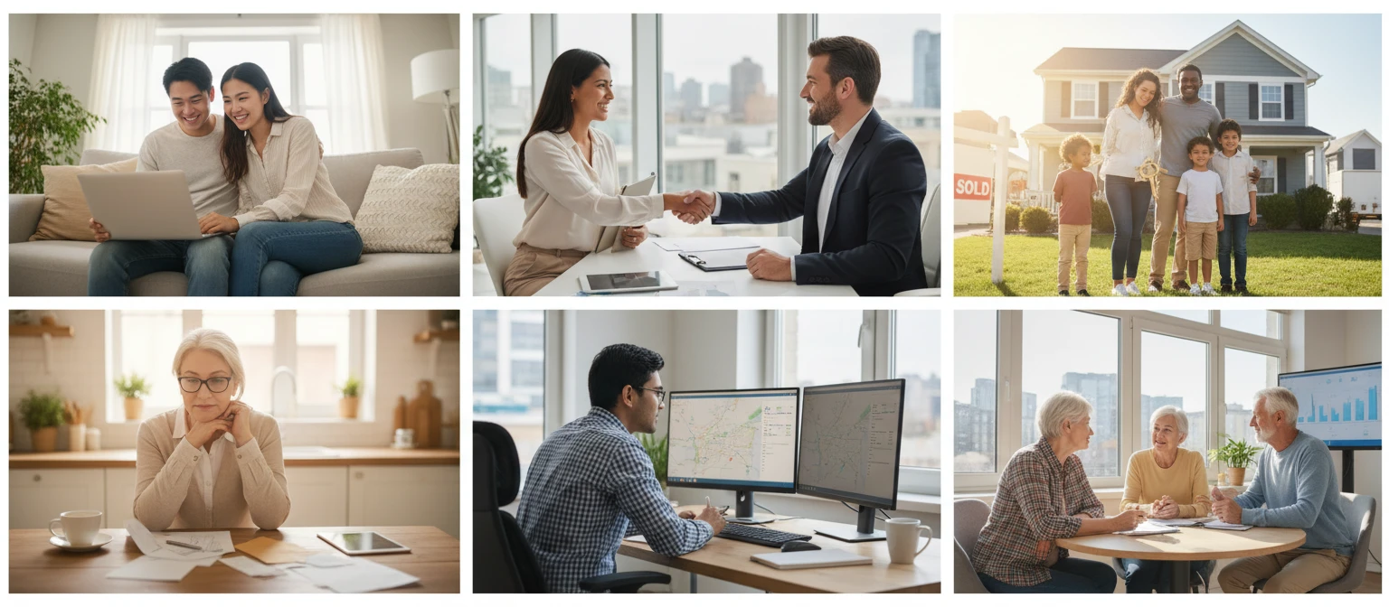 People at different stages of home buying and ownership