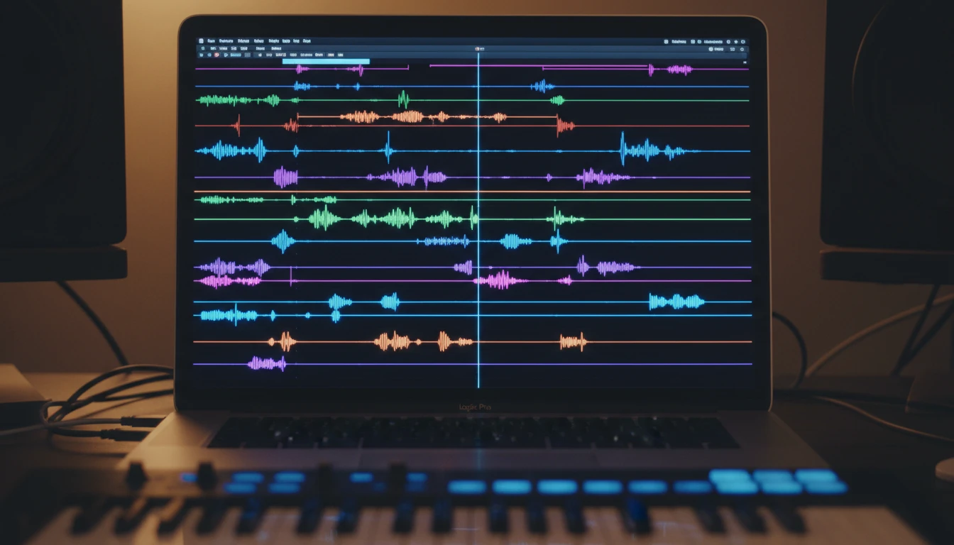 Logic Pro session with ALAC audio tracks