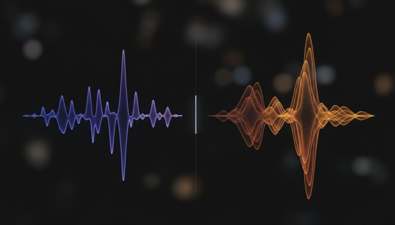 Audio quality comparison showing M4A efficiency over MP3