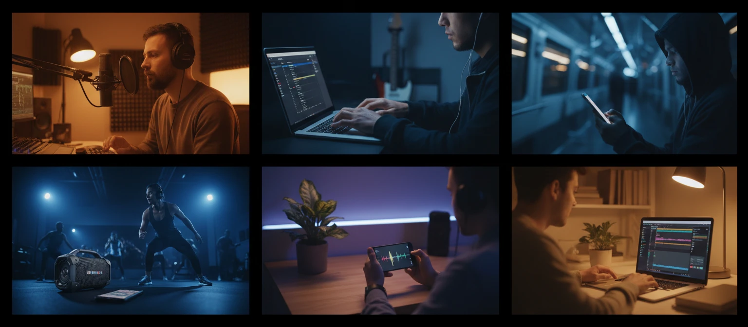 Podcasters, musicians, and mobile creators using MP3 to M4A conversion