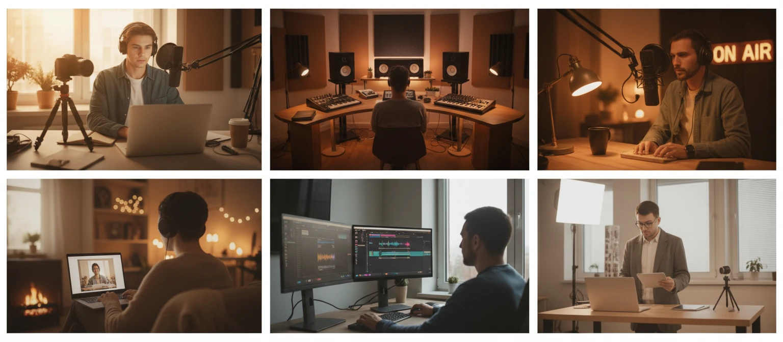 Content creators, producers, podcasters, video editors, and teachers working with MP4 and audio