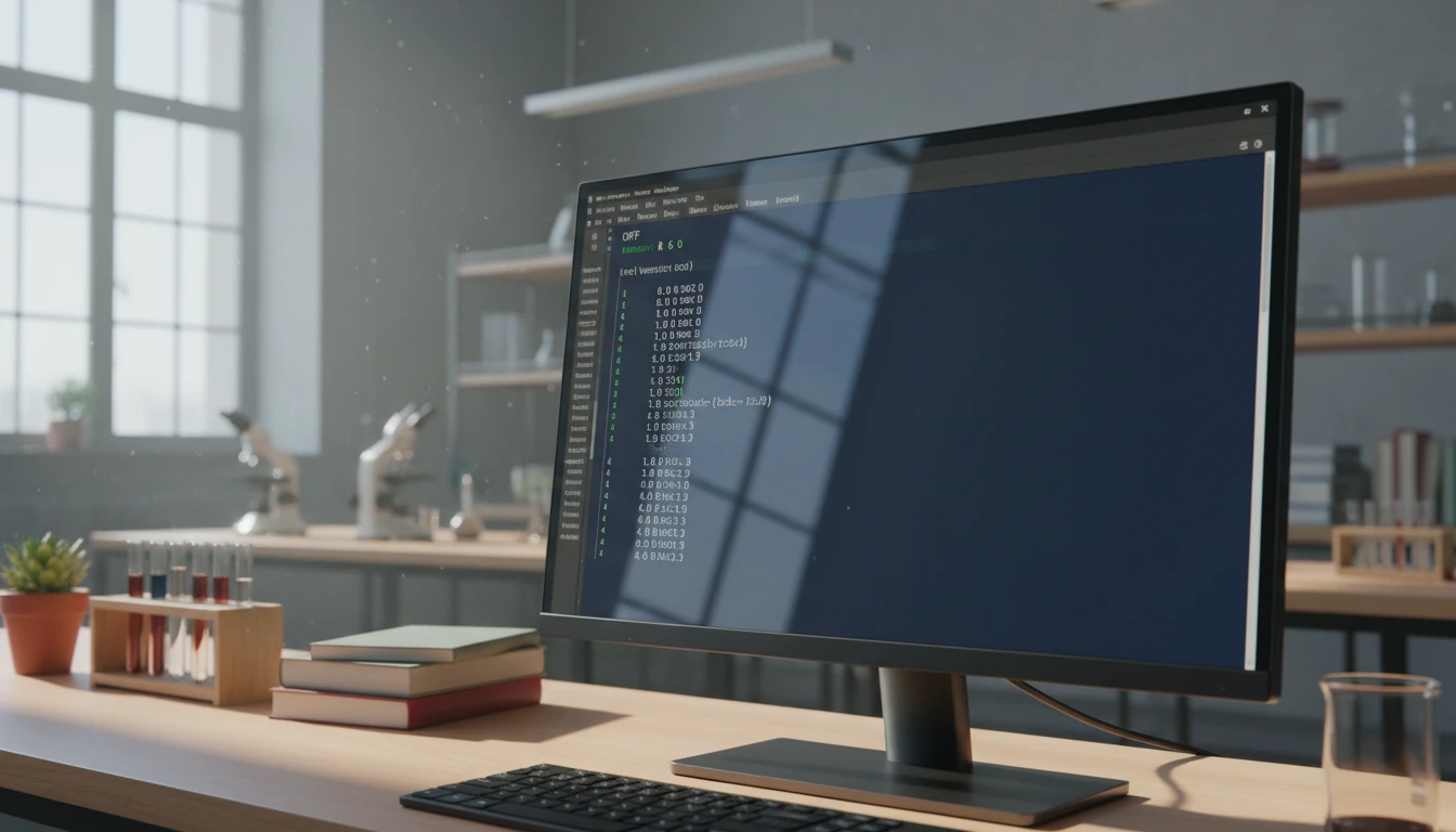 A self-contained OFF file loaded in a research tool without external dependencies