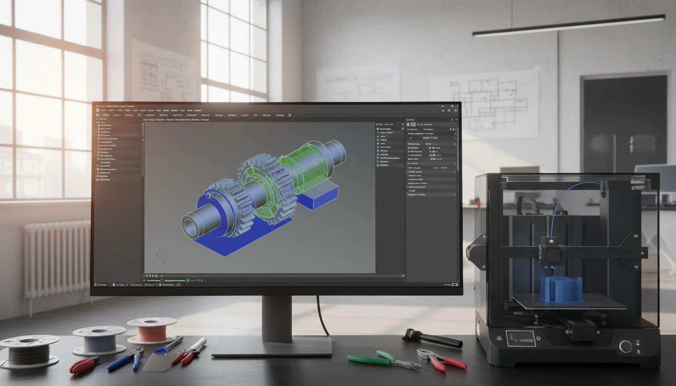 An OBJ model converted to STL and loaded in a slicer for printing
