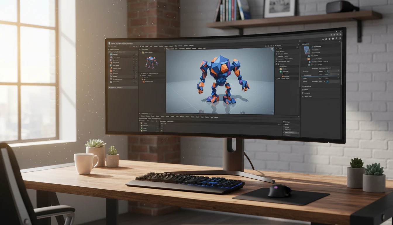 A COLLADA file from an OFF mesh loaded in Unity for a scene