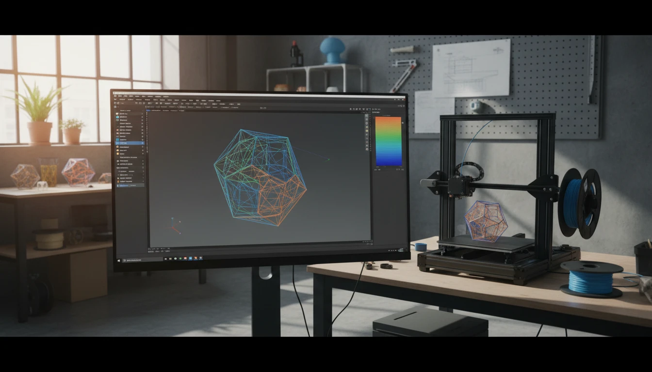 An OFF research mesh converted to STL and loaded in a slicer
