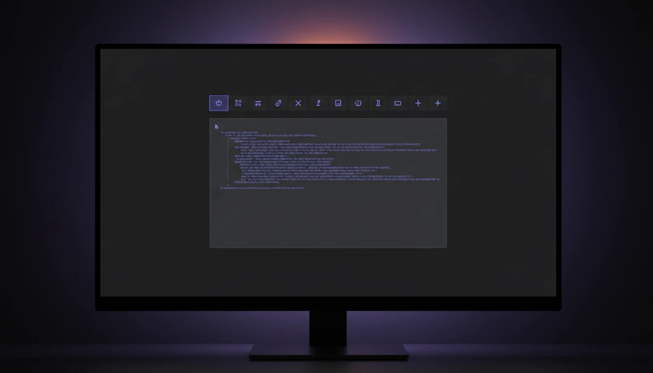 A rich text toolbar above an editable text area