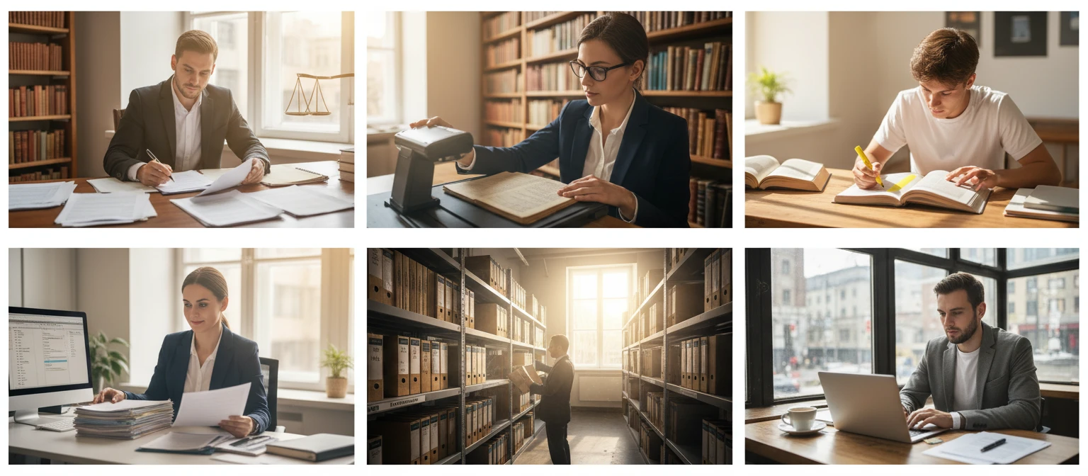 People using PDF OCR in professional and everyday contexts