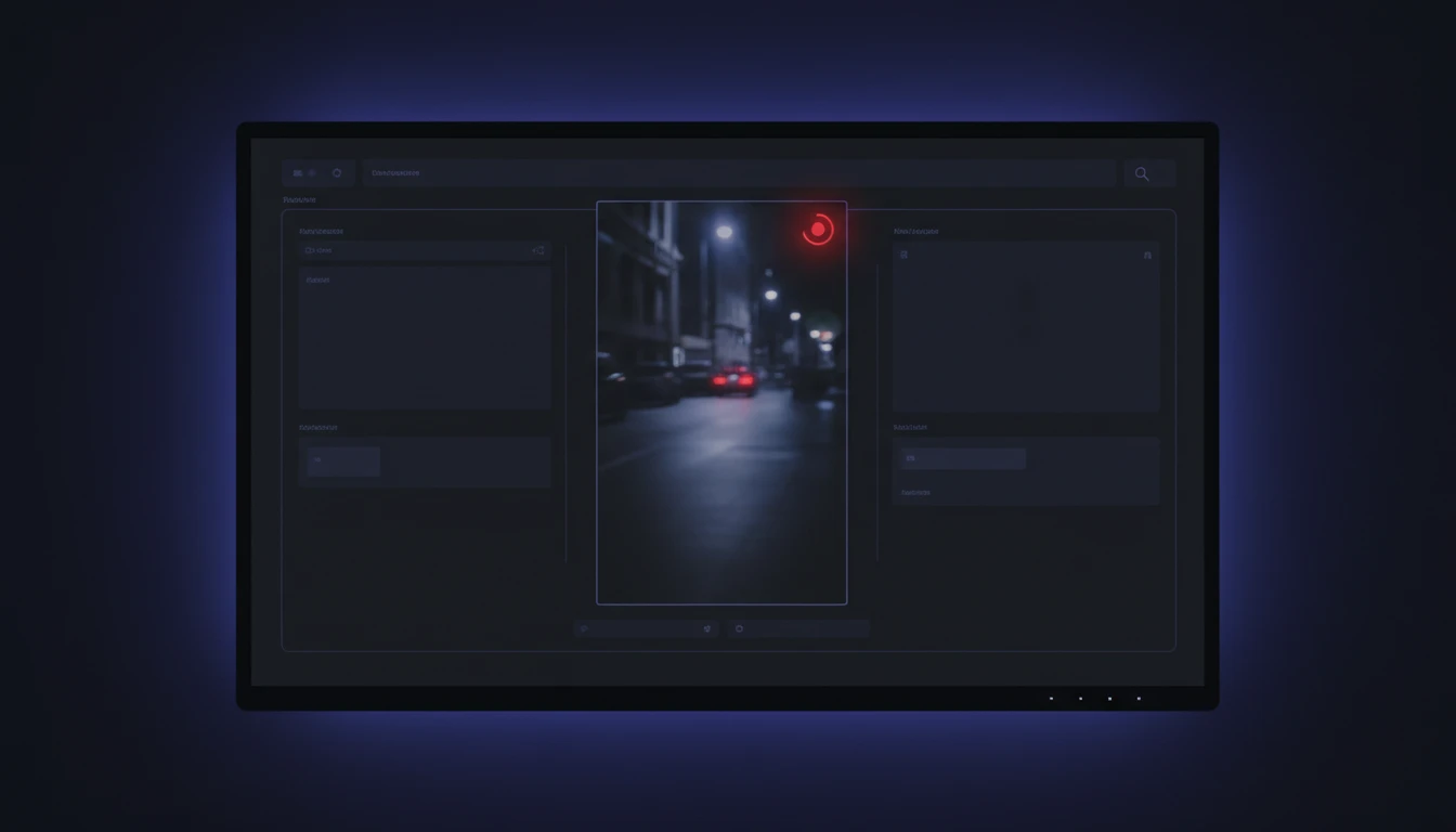 Live mirrored vertical camera preview on screen