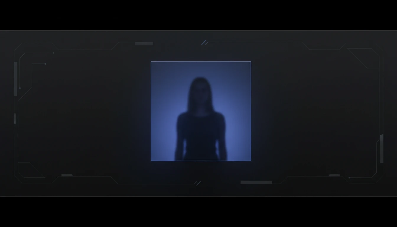 Square 1:1 video frame on a dark background