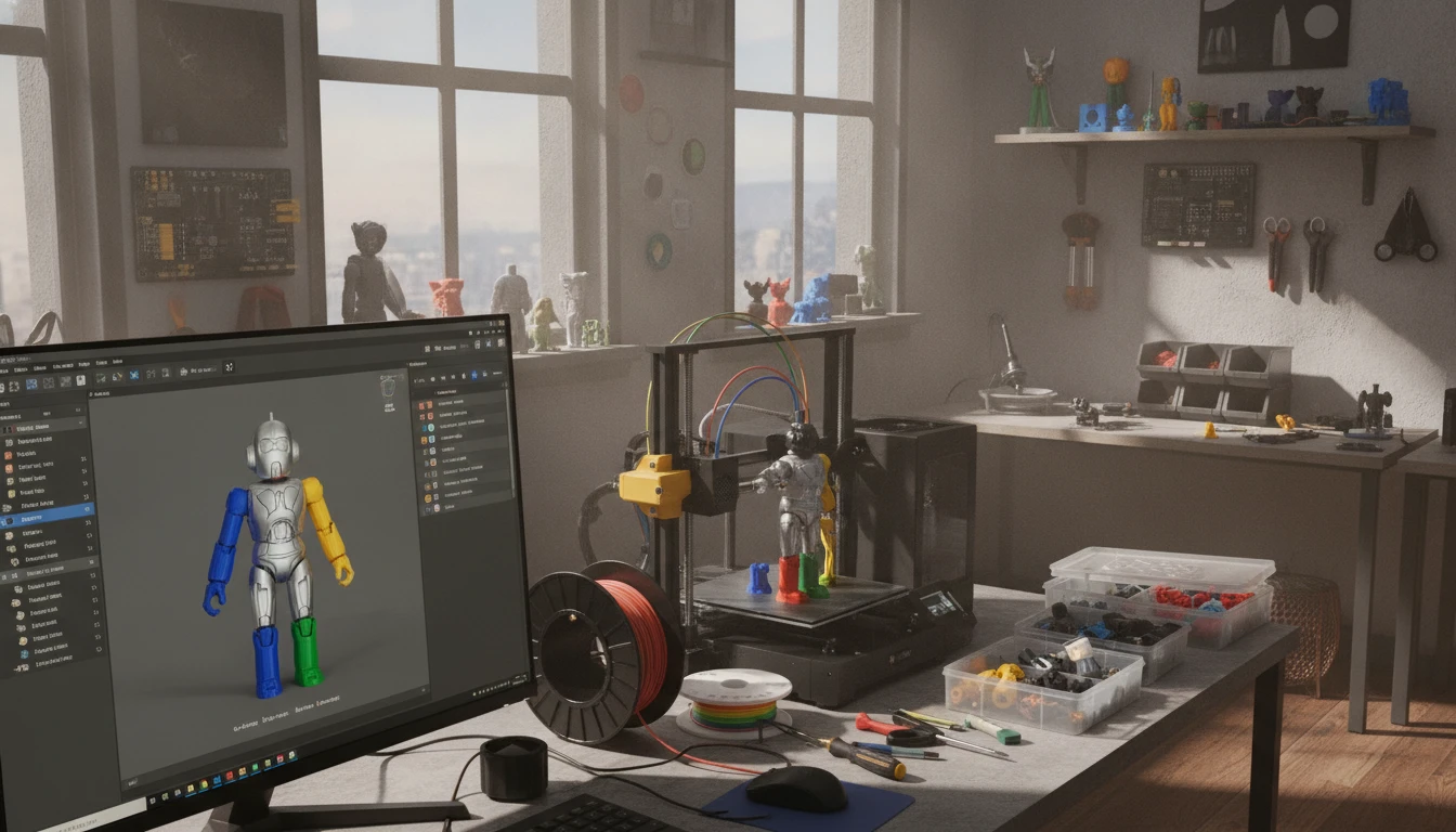 An STL model converted to 3MF and opened in Bambu Studio with color support